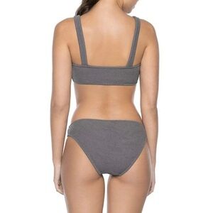 PILYQ BARCELONE SAND REEF TEENY GREY BIKINI BOTTOM ONLY LARGE BRAND NEW